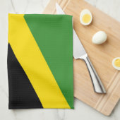 vlag van jamaica theedoek (Quarter Fold)