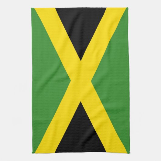 vlag van jamaica theedoek (Verticaal)