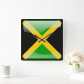 Vlag van Jamaica Vierkante Klok (Huis)