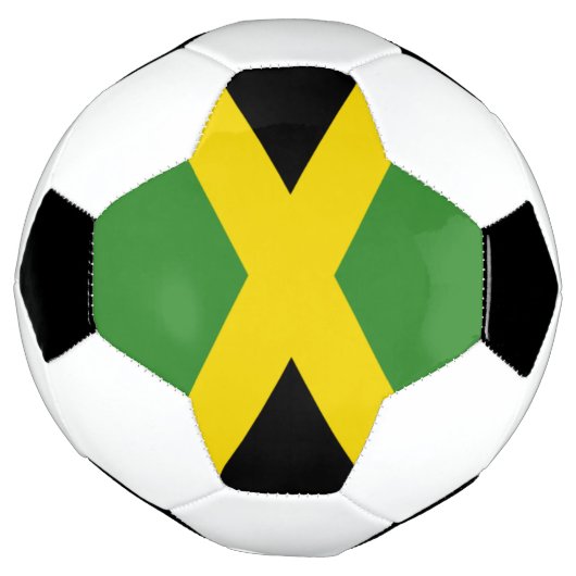 Vlag van Jamaica-Voetbal Voetbal (Gedraaid)