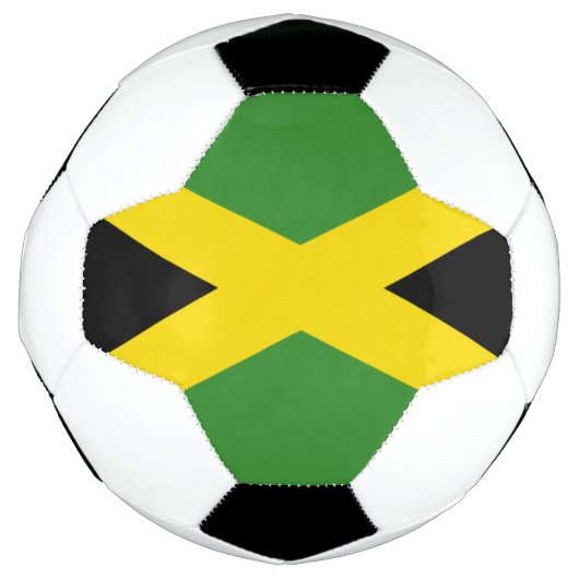 Vlag van Jamaica-Voetbal Voetbal (Voorkant)