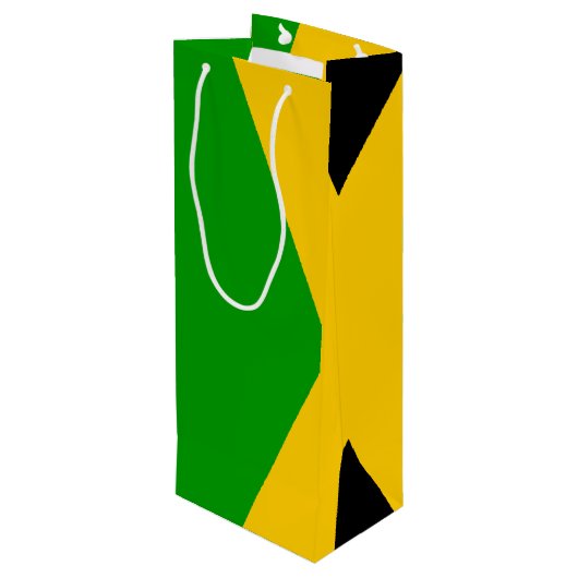 Vlag van Jamaica Wijn Cadeautas (Achterkant Gekanteld)