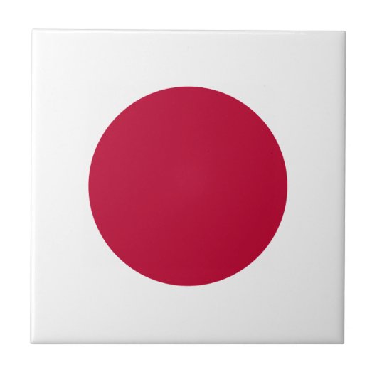 Vlag van Japan - 日 - 旗 - 日 - 日 - 章 丸 の Tegeltje (Voorkant)