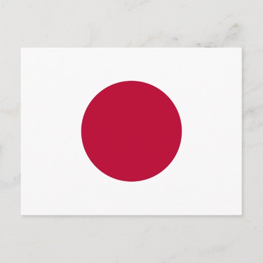 Vlag van Japan Briefkaart (Voorkant)