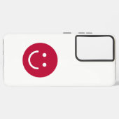 Vlag van Japan met glimlach Samsung Galaxy Hoesje (Linkerkant)