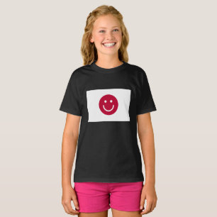 Vlag van Japan met glimlach T-shirt