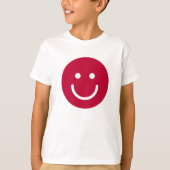 Vlag van Japan met glimlach T-shirt (Voorkant)