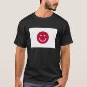 Vlag van Japan met glimlach T-shirt (Voorkant)