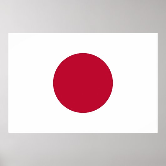 Vlag van Japan Poster (Voorkant)