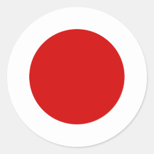 Vlag van Japan Ronde Sticker
