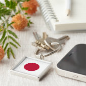 Vlag van Japan Sleutelhanger (Zijkant)