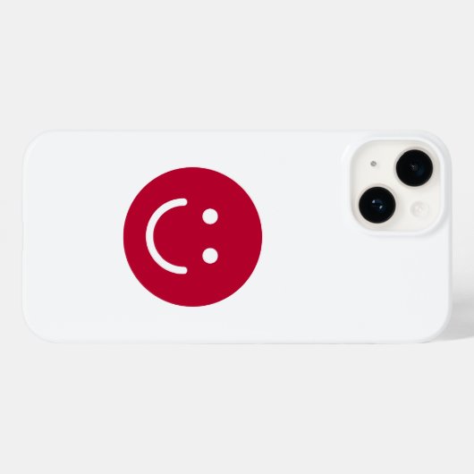 Vlag van Japan, Smile face, Japan, Japans, Japans, Case-Mate iPhone Case (Achterkant (horizontaal))