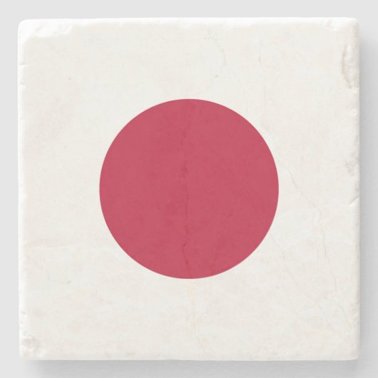 Vlag van Japan Stenen Onderzetter (Voorkant)