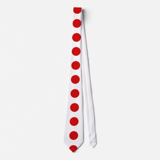 Vlag van Japan Stropdas (Voorkant)