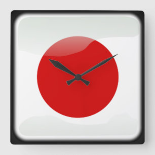 Vlag van Japan Vierkante Klok