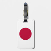 Vlag van Japanse Bagagelabel met lederriem (Achterkant verticaal)