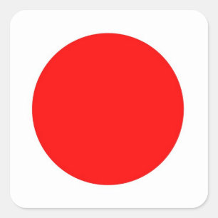 Vlag van Japanse tickers Vierkante Sticker