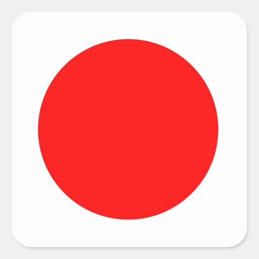 Vlag van Japanse tickers Vierkante Sticker (Voorkant)