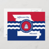 Vlag van Jefferson, Briefkaart Missouri (Voorkant / Achterkant)