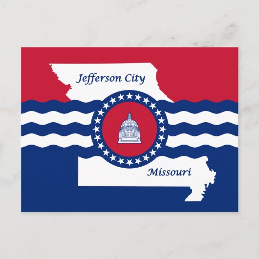 Vlag van Jefferson, Briefkaart Missouri (Voorkant)