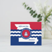 Vlag van Jefferson, Briefkaart Missouri (Staand voorkant)