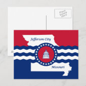Vlag van Jefferson, Briefkaart Missouri (Voorkant / Achterkant)