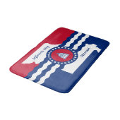 Vlag van Jefferson, Missouri Bathroom Mat (Gekanteld)
