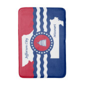 Vlag van Jefferson, Missouri Bathroom Mat (Voorkant Verticaal)
