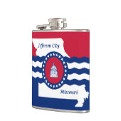 Vlag van Jefferson, Missouri Hip Flask Heupfles (Links)