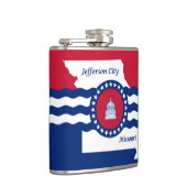 Vlag van Jefferson, Missouri Hip Flask Heupfles (Rechts)