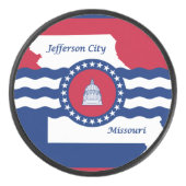 Vlag van Jefferson, Missouri Hockey Puck (Voorkant)