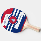 Vlag van Jefferson, Missouri Ping Pong Paddle Tafeltennisbatje (Zijkant)