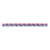 Vlag van Jefferson, Missouri Satin Ribbon Satijnen Lint (Voorkant)
