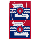 Vlag van Jefferson, Missouri Small Gift Bag Klein Cadeauzakje (Voorkant)