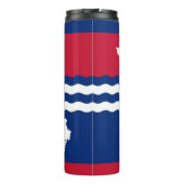 Vlag van Jefferson, Missouri Thermal Tumbler Thermosbeker (Achterkant)