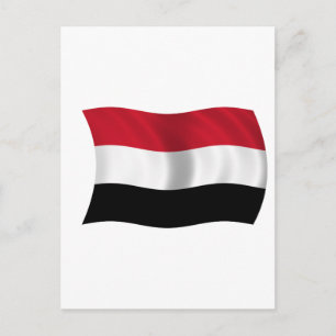 Vlag van Jemen Briefkaart