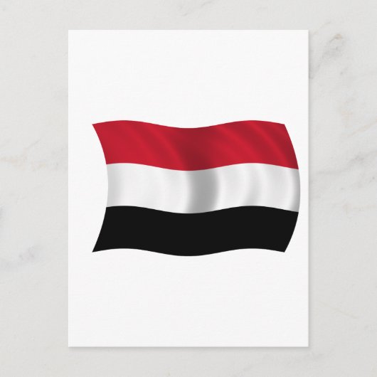 Vlag van Jemen Briefkaart (Voorkant)