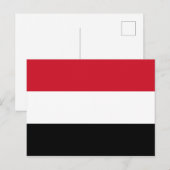 Vlag van Jemen Briefkaart (Voorkant / Achterkant)