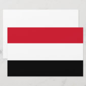 Vlag van Jemen Briefpapier (Voorkant / Achterkant)