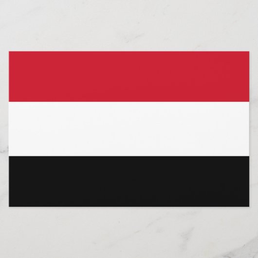 Vlag van Jemen Briefpapier (Voorkant)