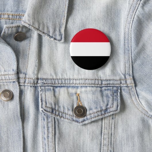 Vlag van Jemen Button (In situ)