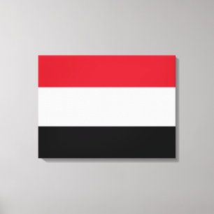 Vlag van Jemen Canvas Afdruk