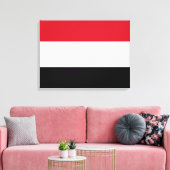 Vlag van Jemen Canvas Afdruk (Insitu (Woonkamer))