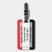 Vlag van Jemen Easy ID Personal Bagagelabel (Voorkant verticaal)