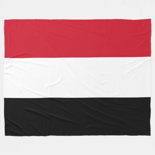Vlag van Jemen Fleece Deken (Voorkant (Horizontaal))