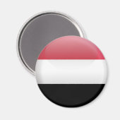 Vlag van Jemen Magneet (Voorkant / Achterkant)