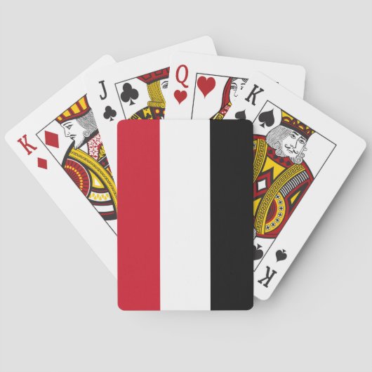 Vlag van Jemen Pokerkaarten (Achterkant)