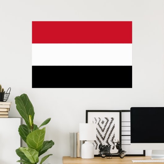 Vlag van Jemen Poster (Thuiskantoor)