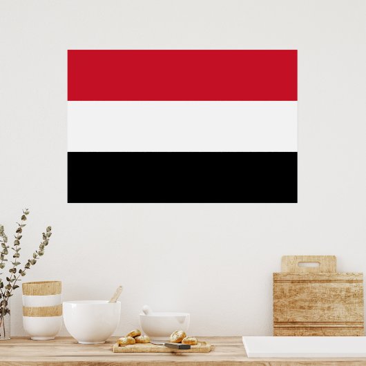 Vlag van Jemen Poster (Keuken)