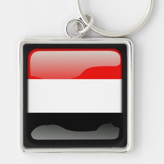 Vlag van Jemen Sleutelhanger (Voorkant)